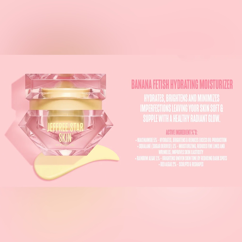 Jeffree Star Skin Banana Fetish Discontinued Hydrating Moisturizer- Unopened